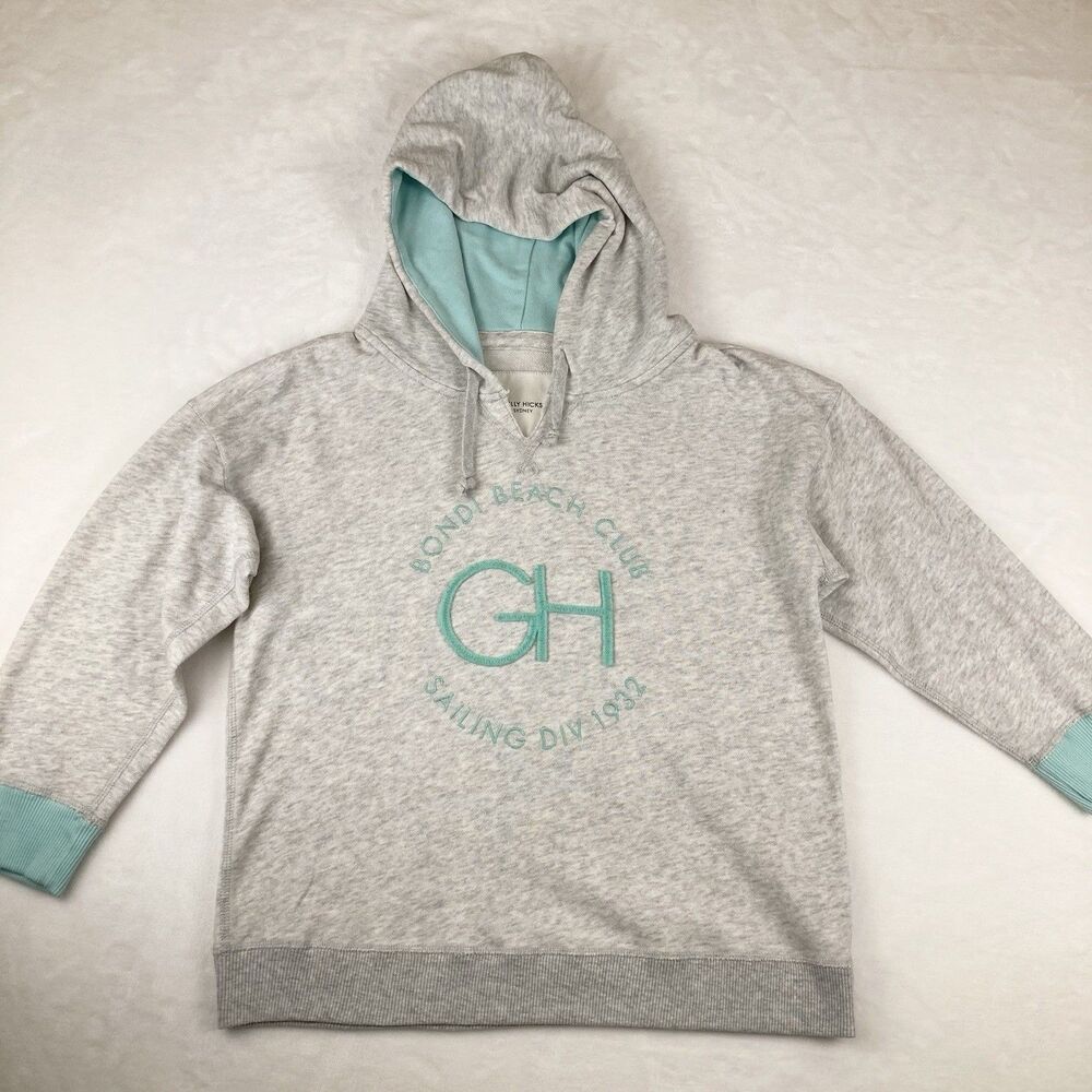 Gilly Hicks Hooded Sweatshirt Large Gray By Hollister Y2K Juniors Hoodie